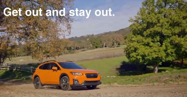 "Get out and stay out" advertisement for Subaru is an example of great storytelling in UX